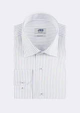 White - Navy Long Sleeve Shirt