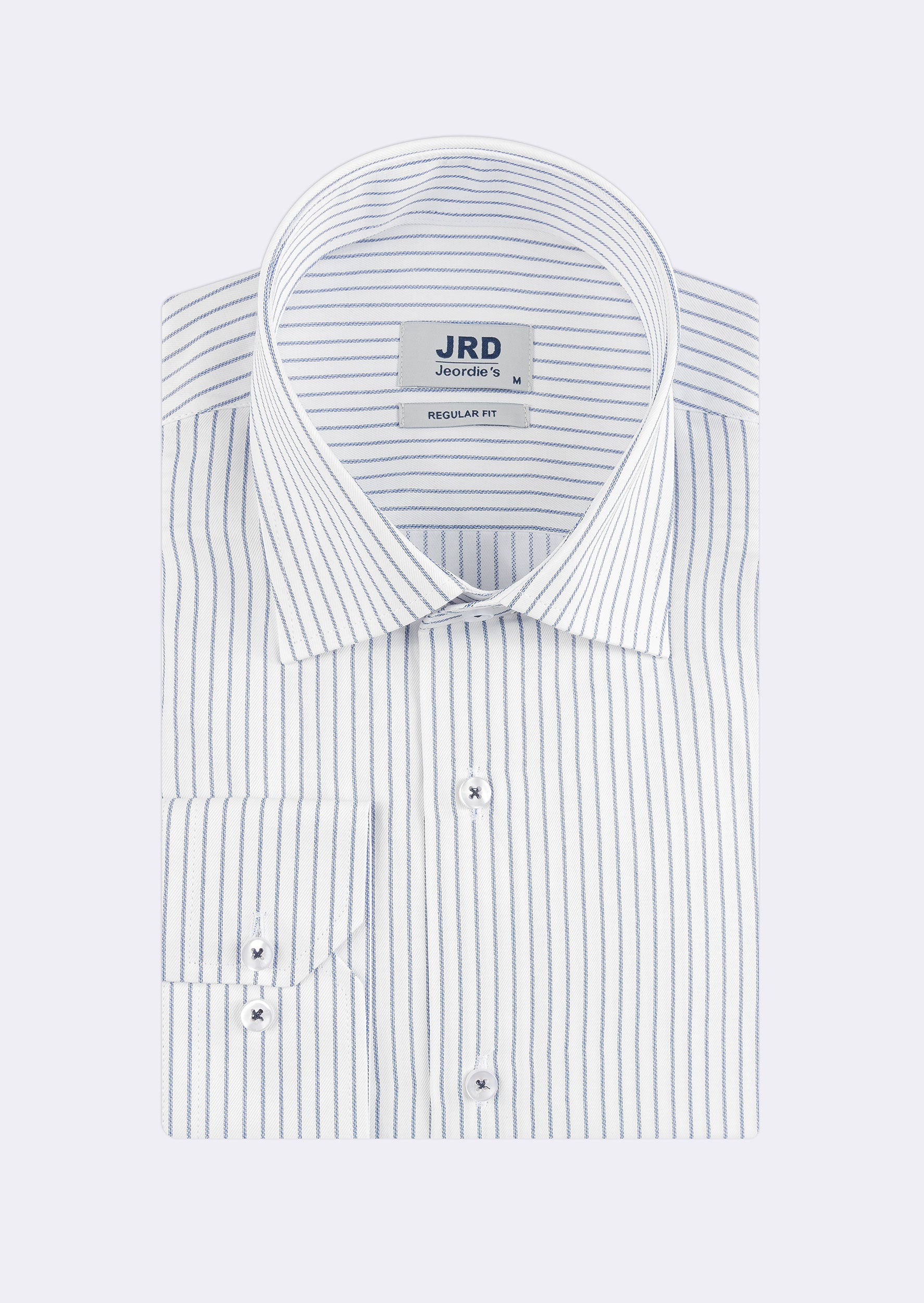 White - Navy Long Sleeve Shirt