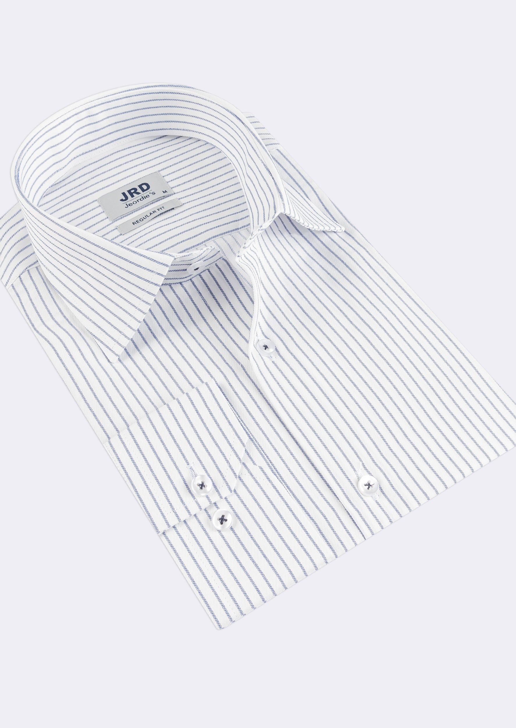 White - Navy Long Sleeve Shirt