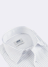 White - Navy Long Sleeve Shirt