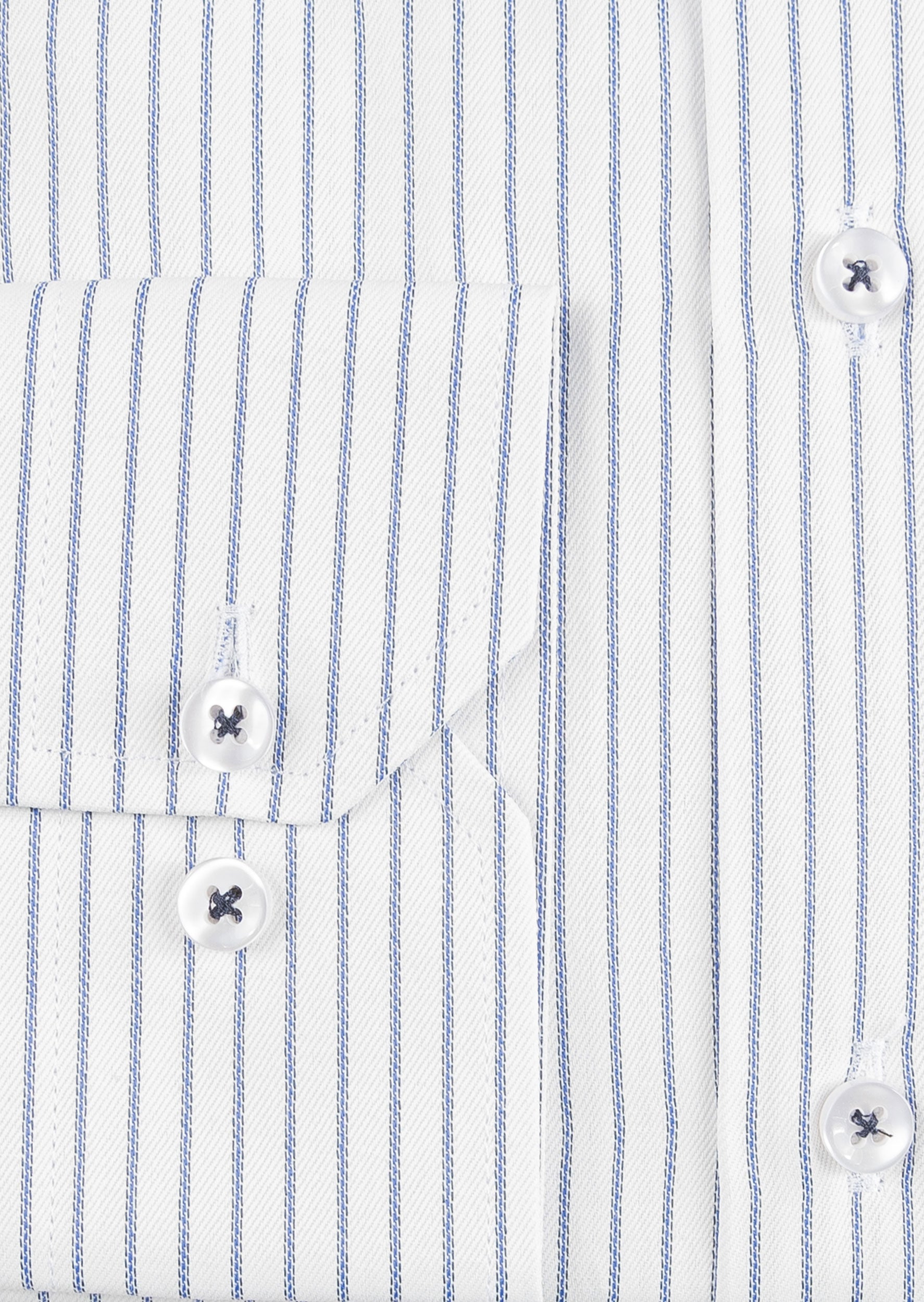 White - Navy Long Sleeve Shirt