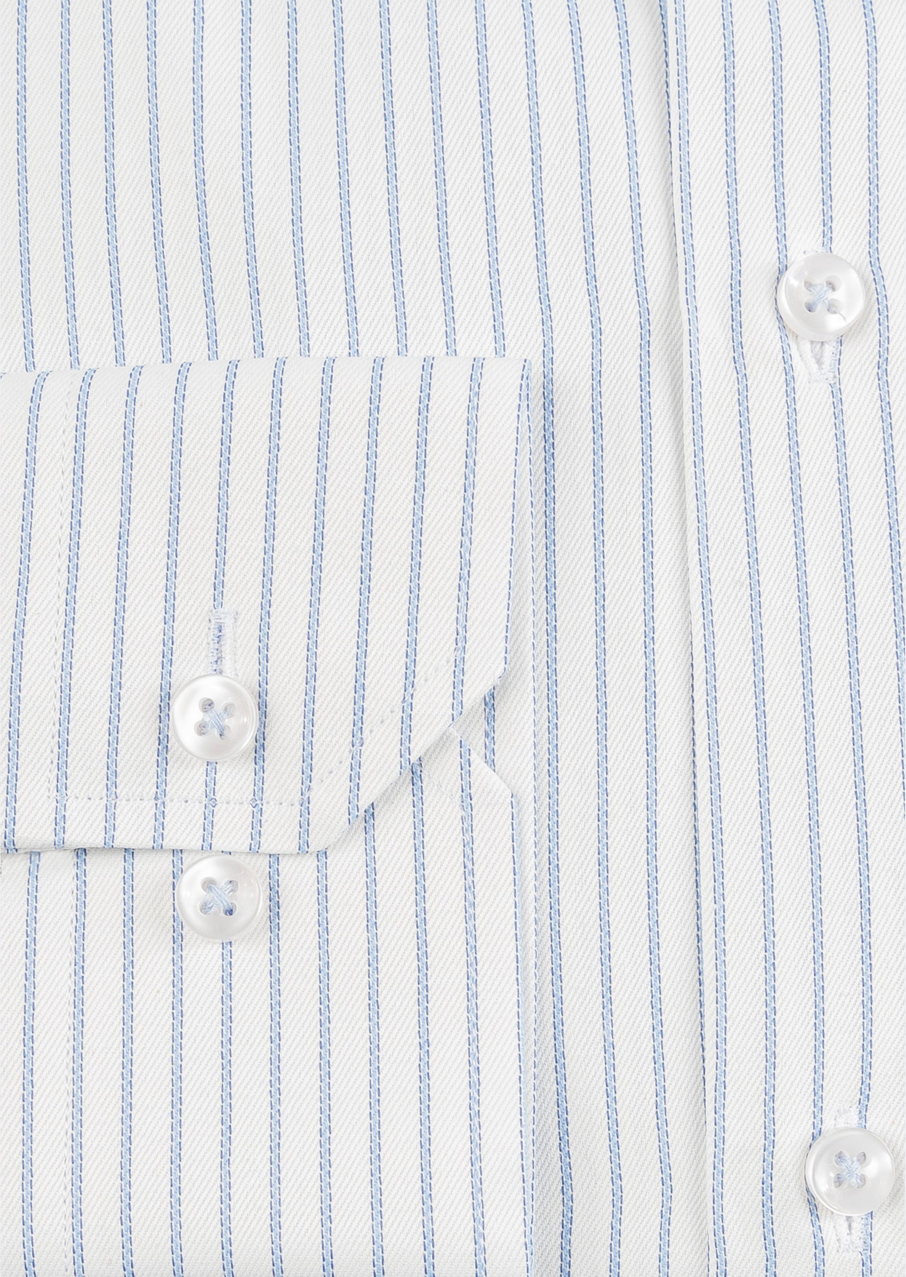 White - Blue Long Sleeve Shirt