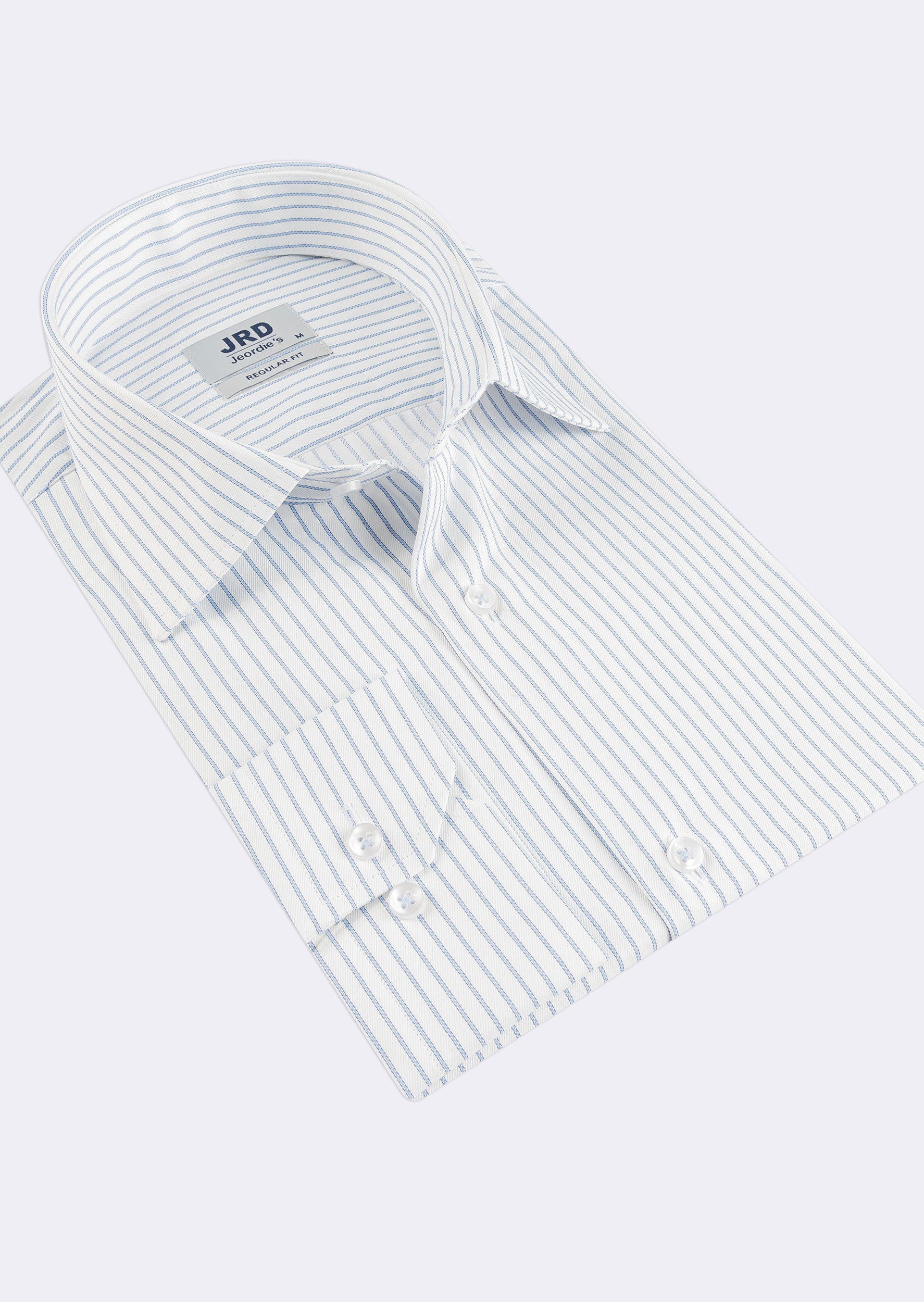 White - Blue Long Sleeve Shirt