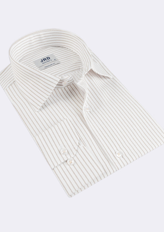 White - Beige Long Sleeve Shirt