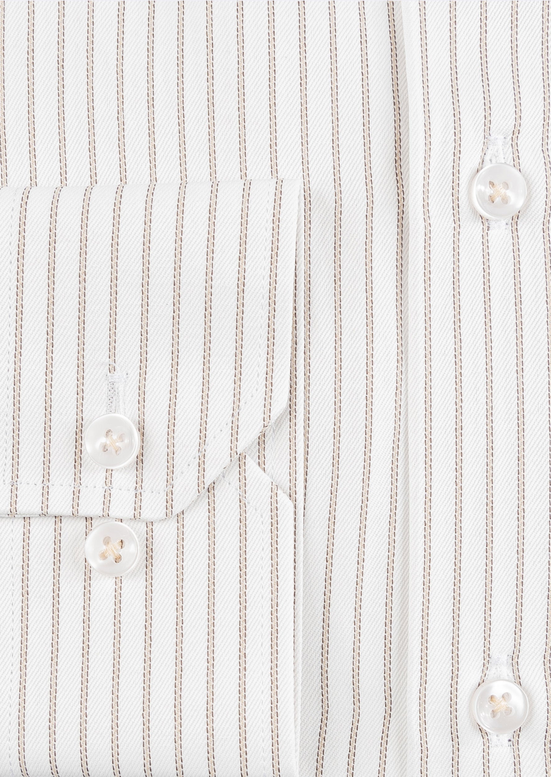 White - Beige Long Sleeve Shirt