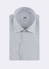 White - Navy Long Sleeve Shirt