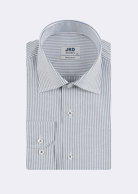 White - Navy Long Sleeve Shirt