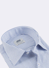 White - Sax Blue Long Sleeve Shirt