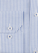White - Sax Blue Long Sleeve Shirt