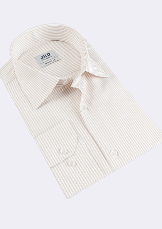 White - Beige Long Sleeve Shirt