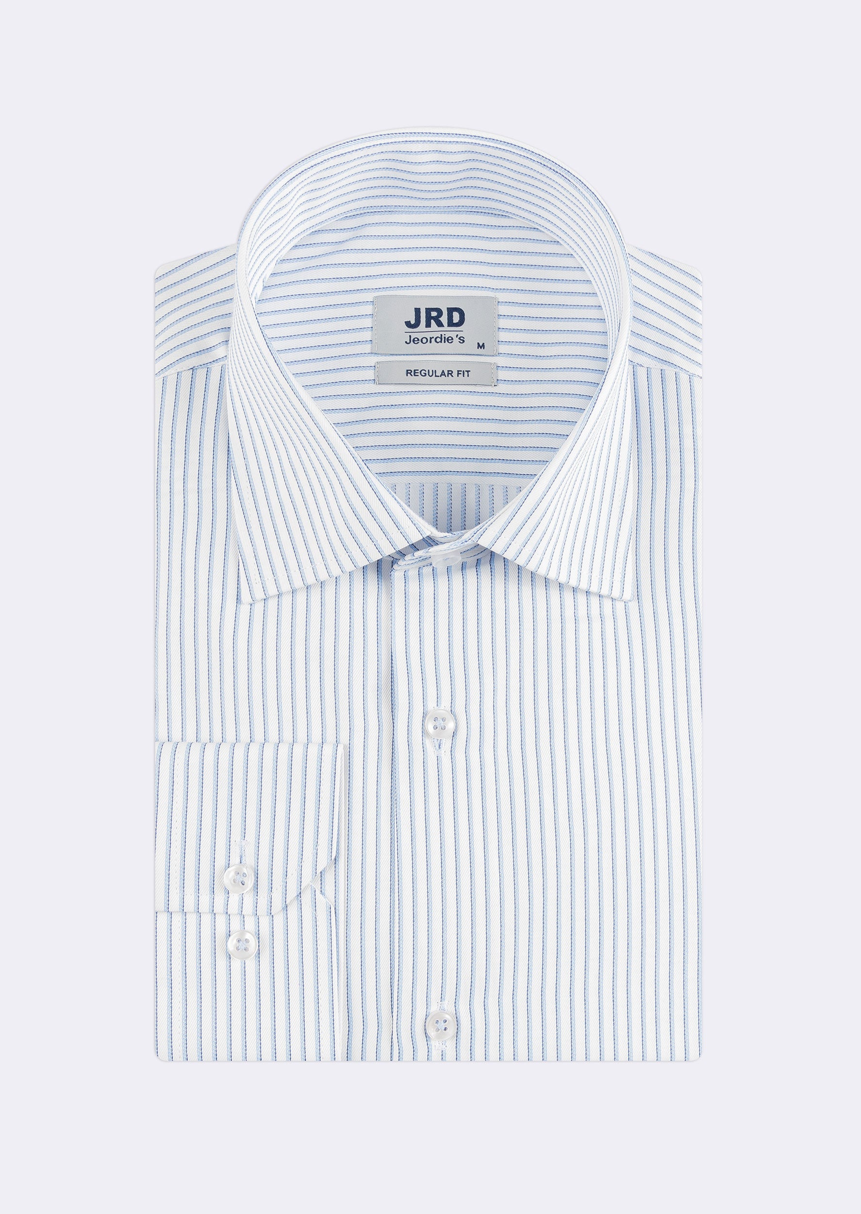 White - Blue Long Sleeve Shirt