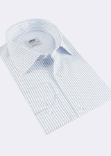 White - Blue Long Sleeve Shirt
