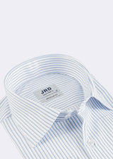 White - Blue Long Sleeve Shirt