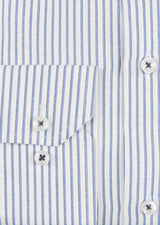 White - Sax Blue Long Sleeve Shirt