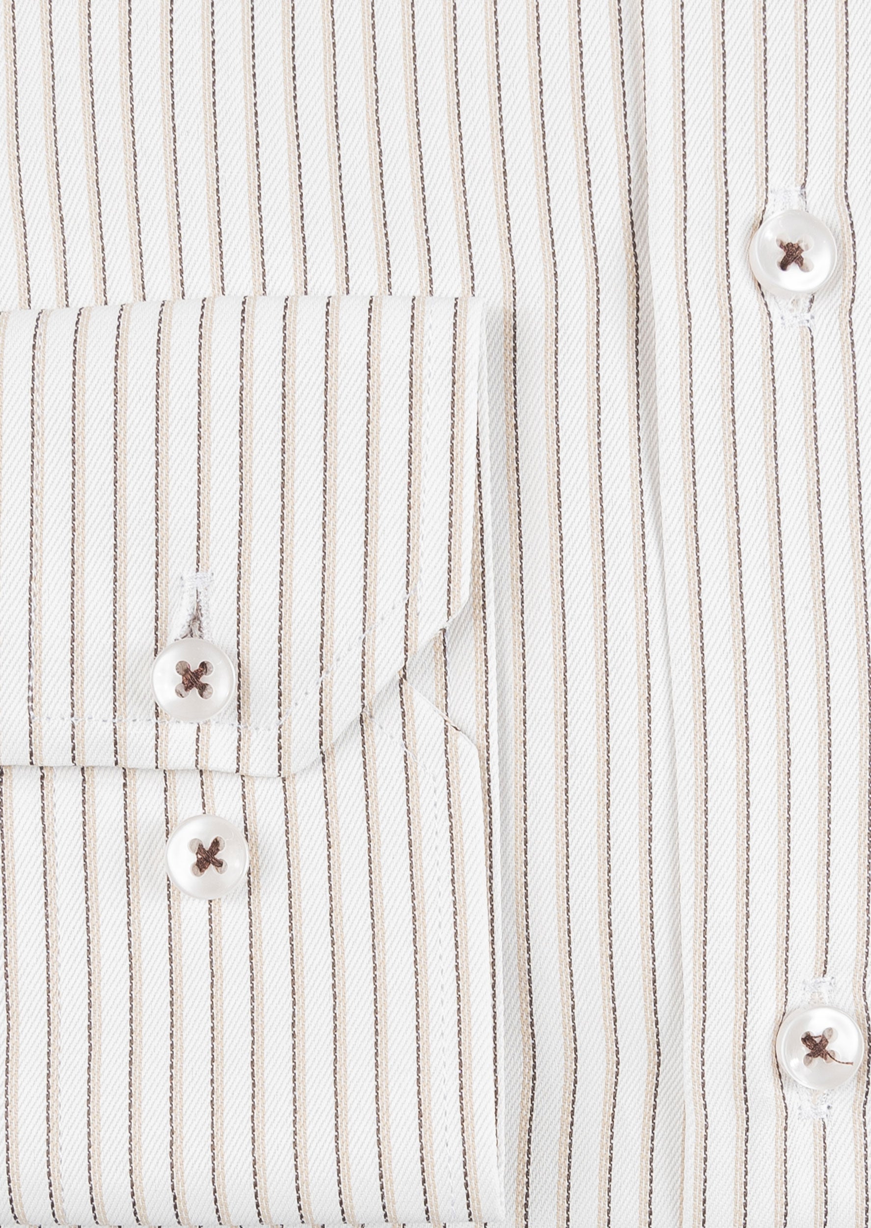 White - Beige Long Sleeve Shirt
