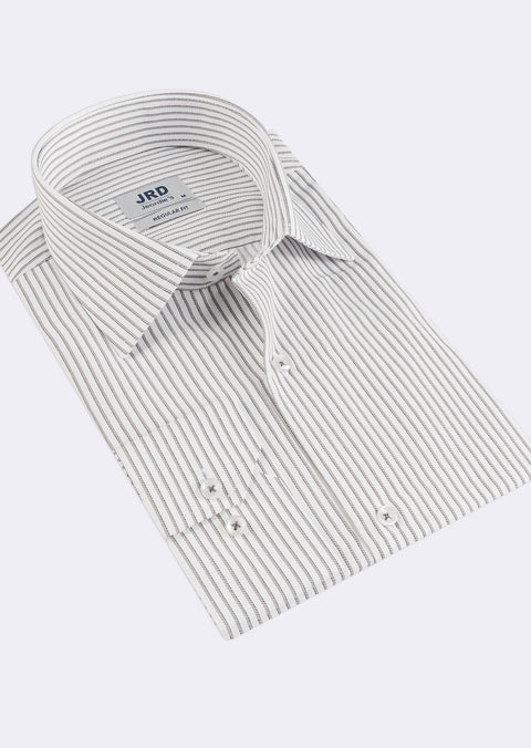 White - Grey Long Sleeve Shirt