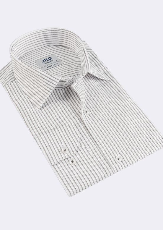 White - Grey Long Sleeve Shirt