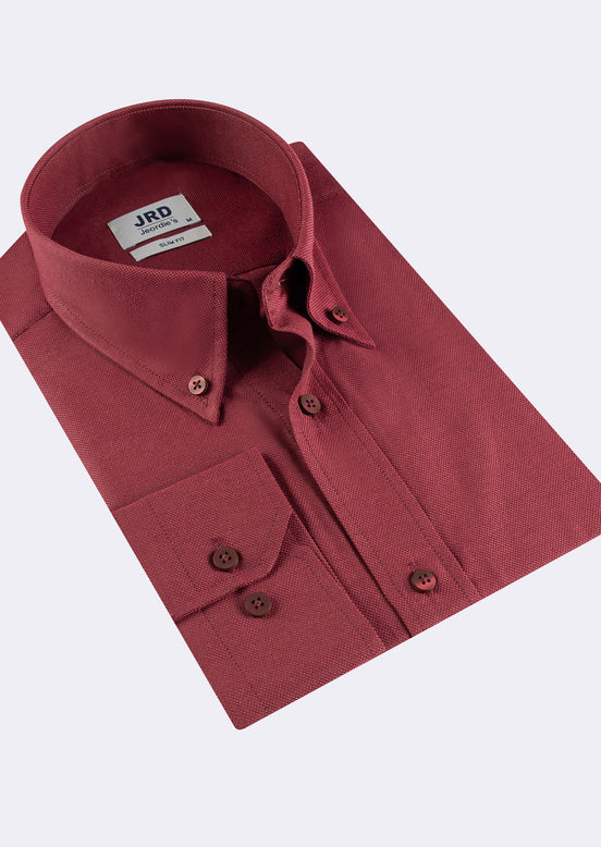 Burgundy Long Sleeve Shirt