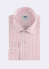 White - Burgundy Long Sleeve Shirt