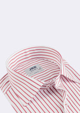 White - Burgundy Long Sleeve Shirt