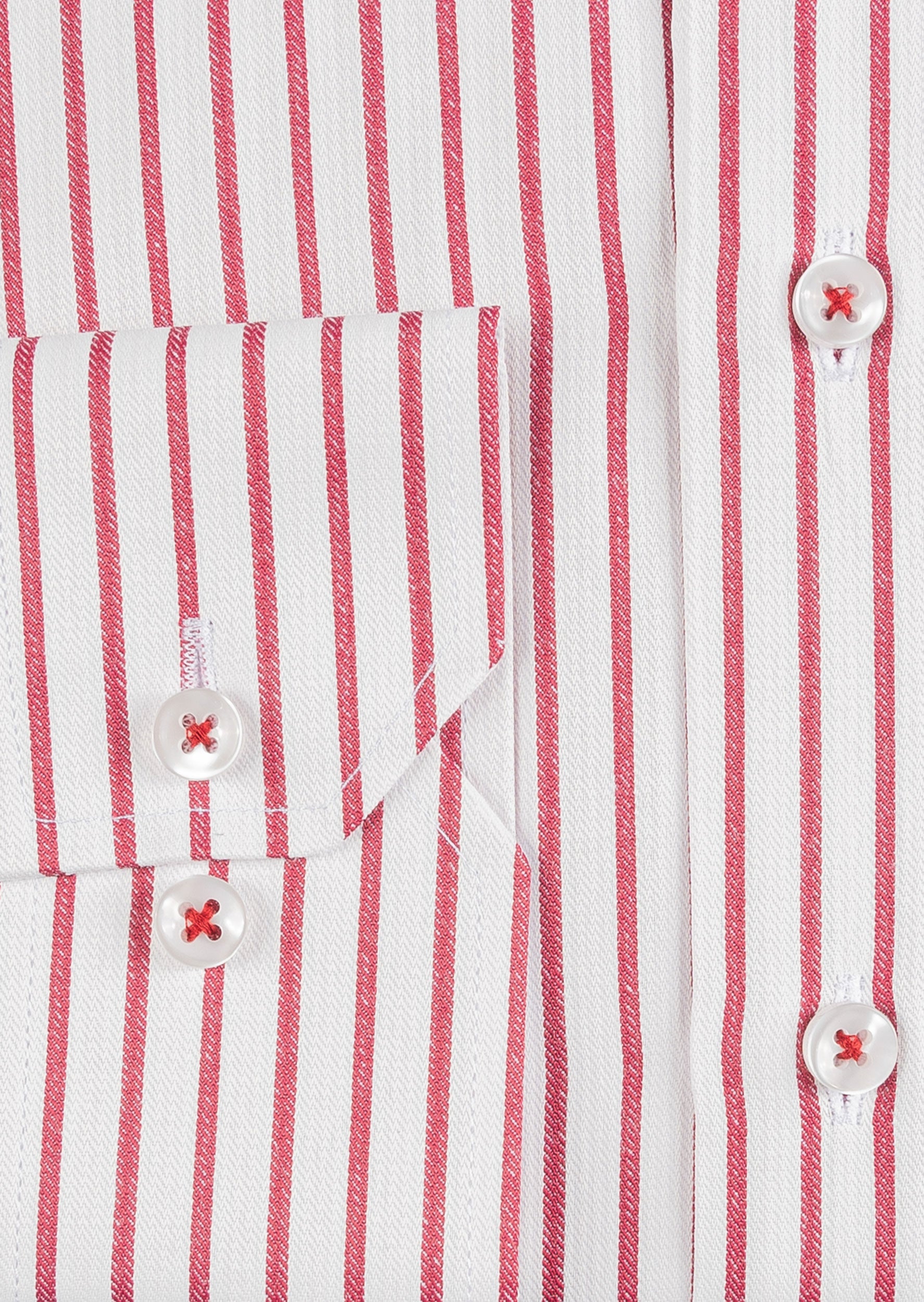 White - Burgundy Long Sleeve Shirt