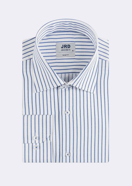 White - Navy Long Sleeve Shirt