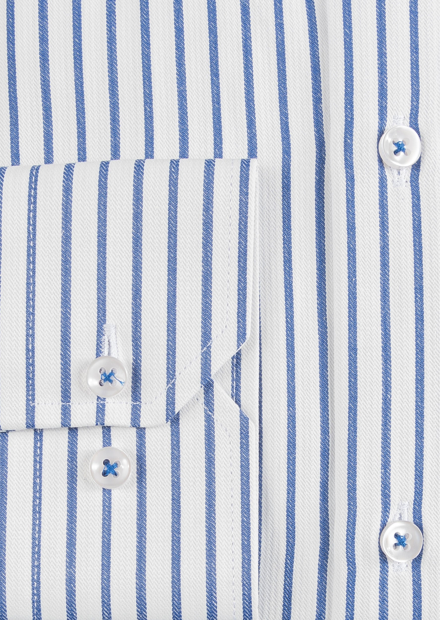 White - Navy Long Sleeve Shirt