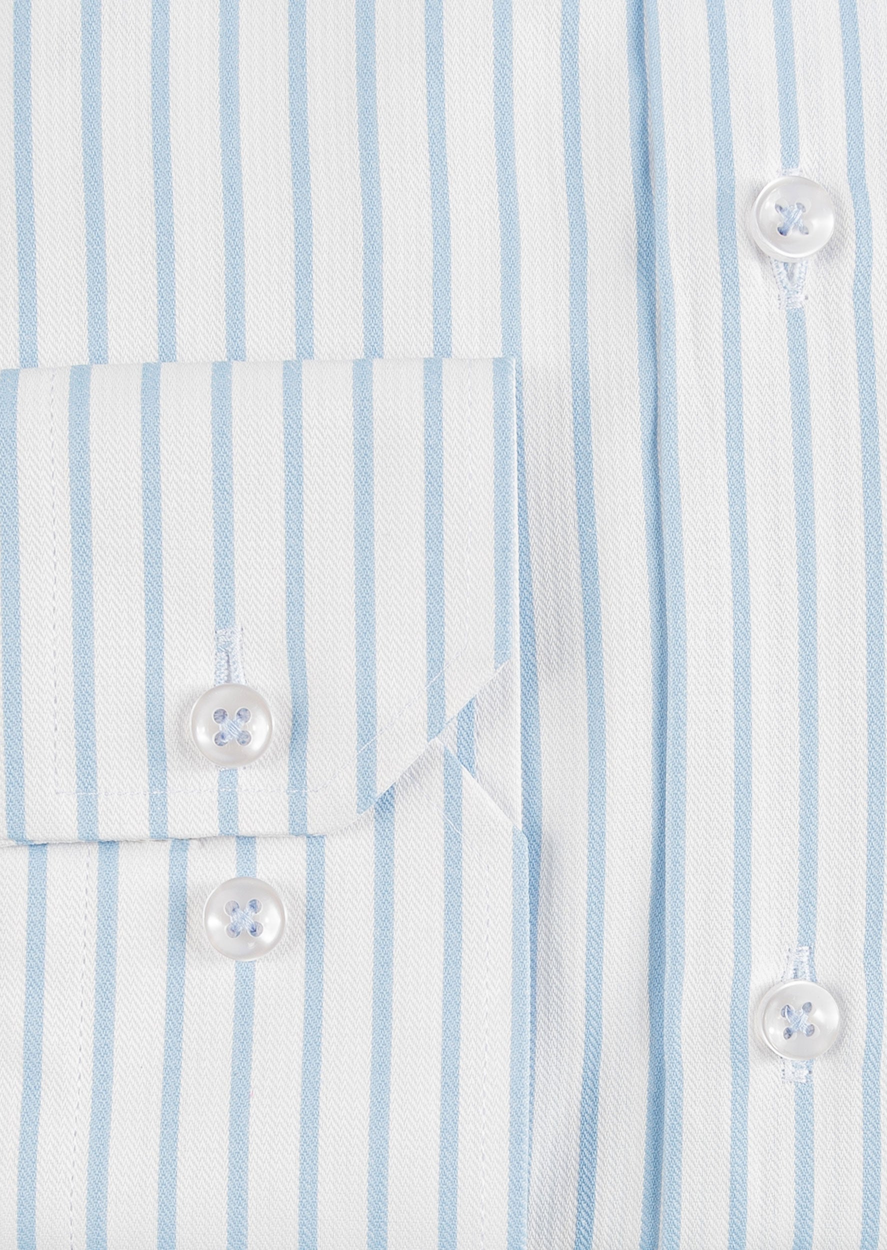 White - Blue Long Sleeve Shirt