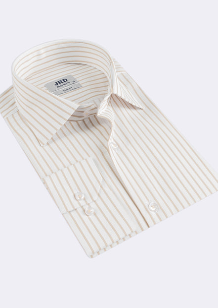 White - Beige Long Sleeve Shirt
