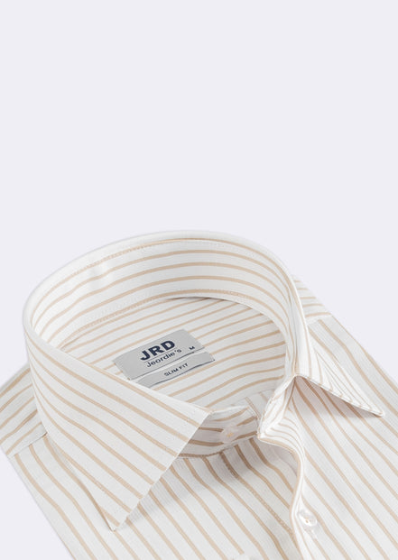 White - Beige Long Sleeve Shirt