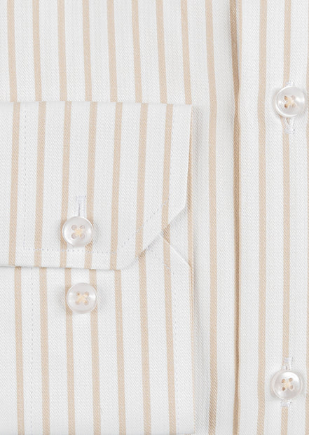 White - Beige Long Sleeve Shirt