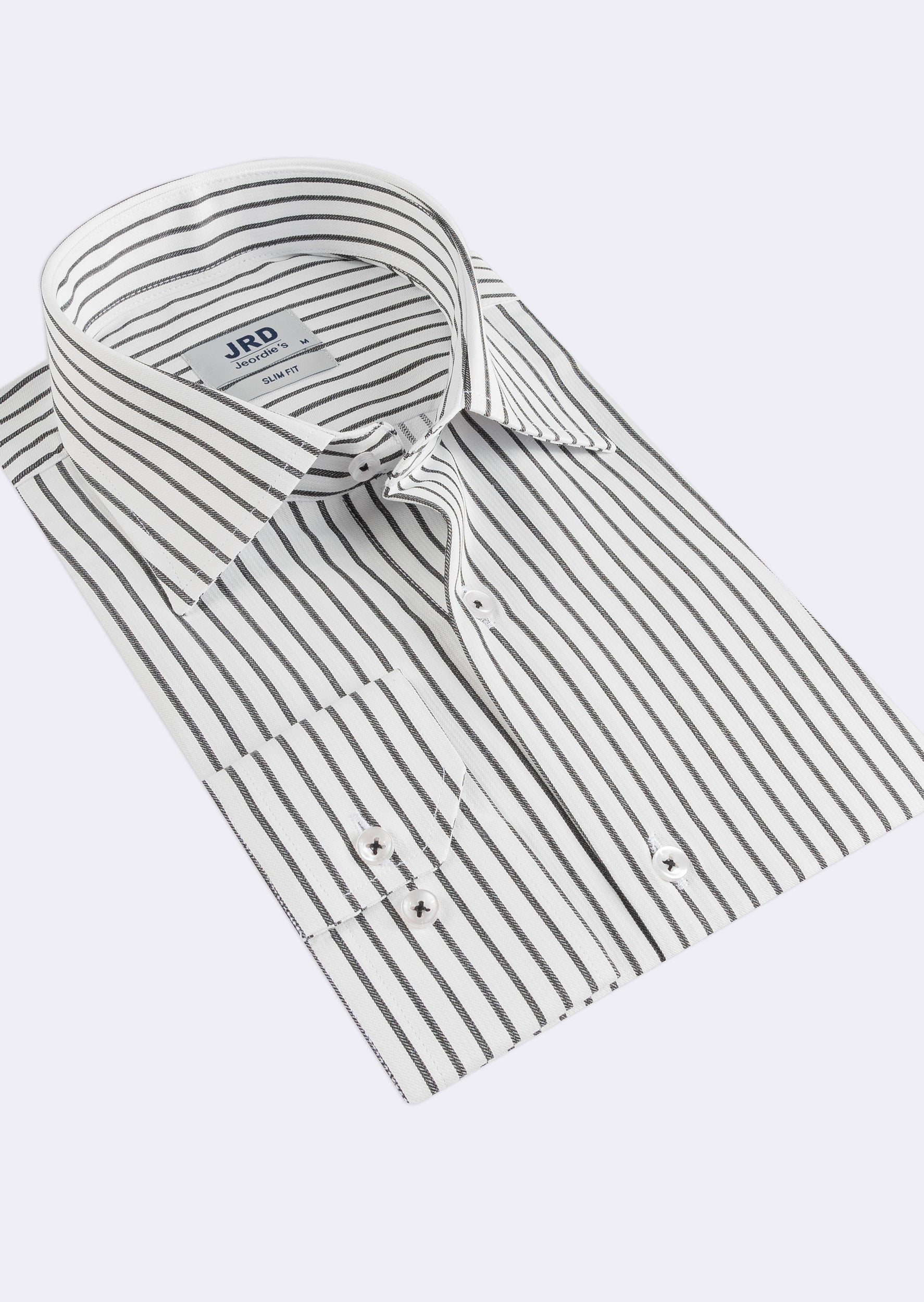 White - Black Long Sleeve Shirt