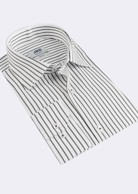 White - Black Long Sleeve Shirt