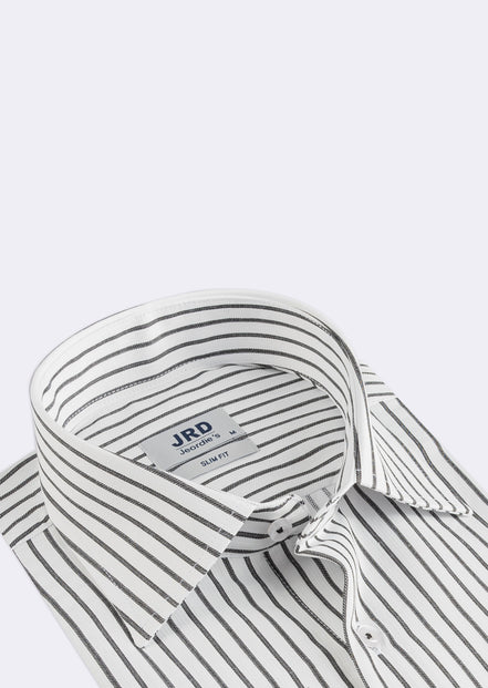 White - Black Long Sleeve Shirt