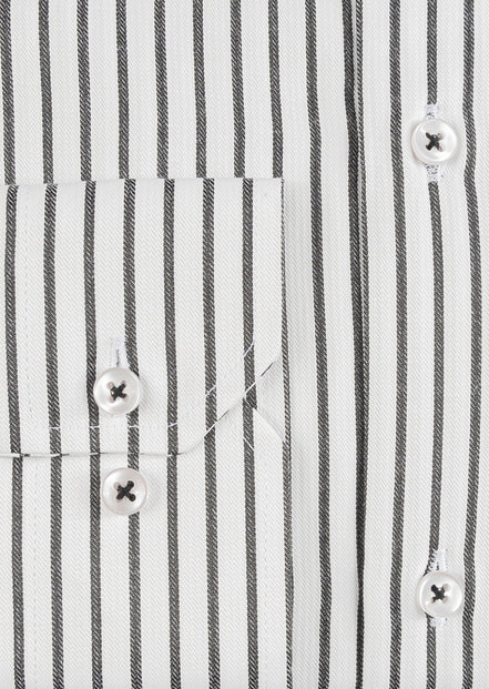 White - Black Long Sleeve Shirt