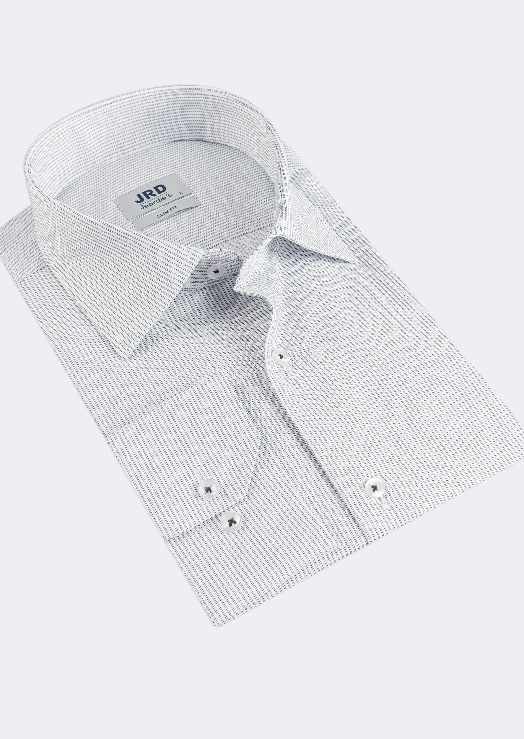 White - Navy Long Sleeve Shirt