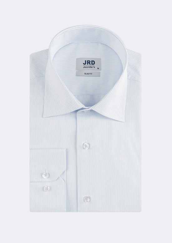 White - Blue Long Sleeve Shirt