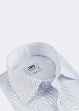 White - Sax Blue Long Sleeve Shirt