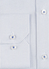 White - Sax Blue Long Sleeve Shirt