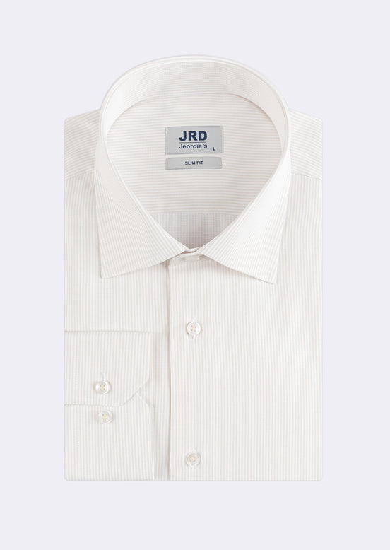 White - Beige Long Sleeve Shirt
