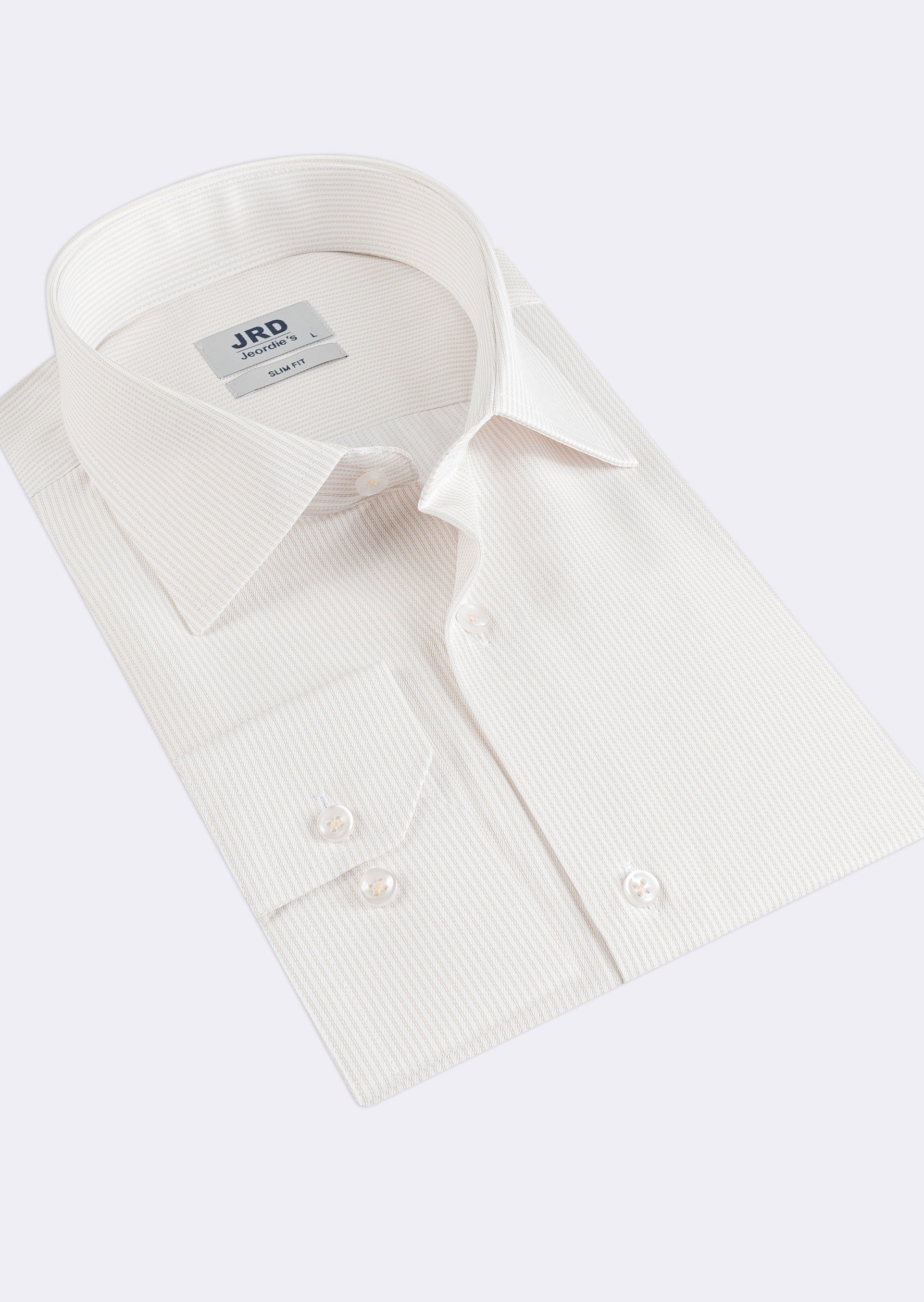 White - Beige Long Sleeve Shirt