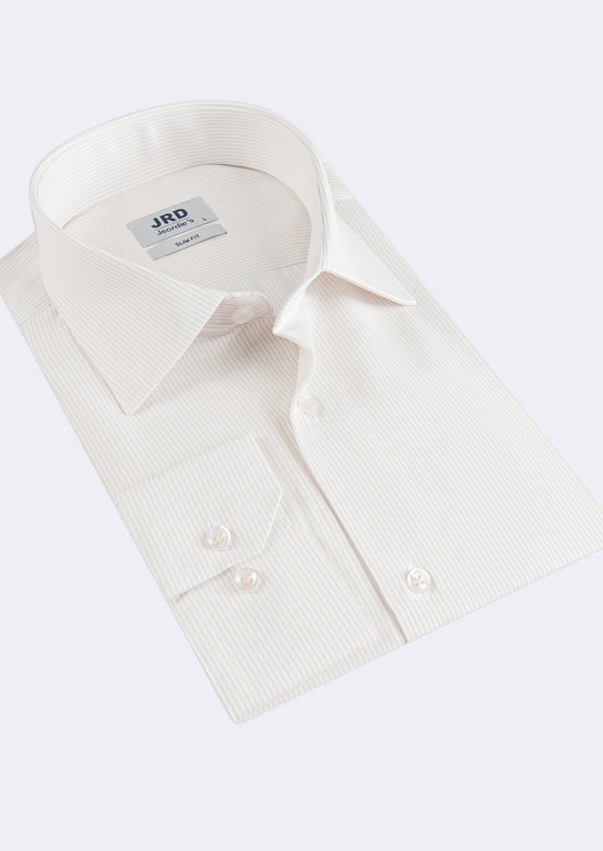 White - Beige Long Sleeve Shirt