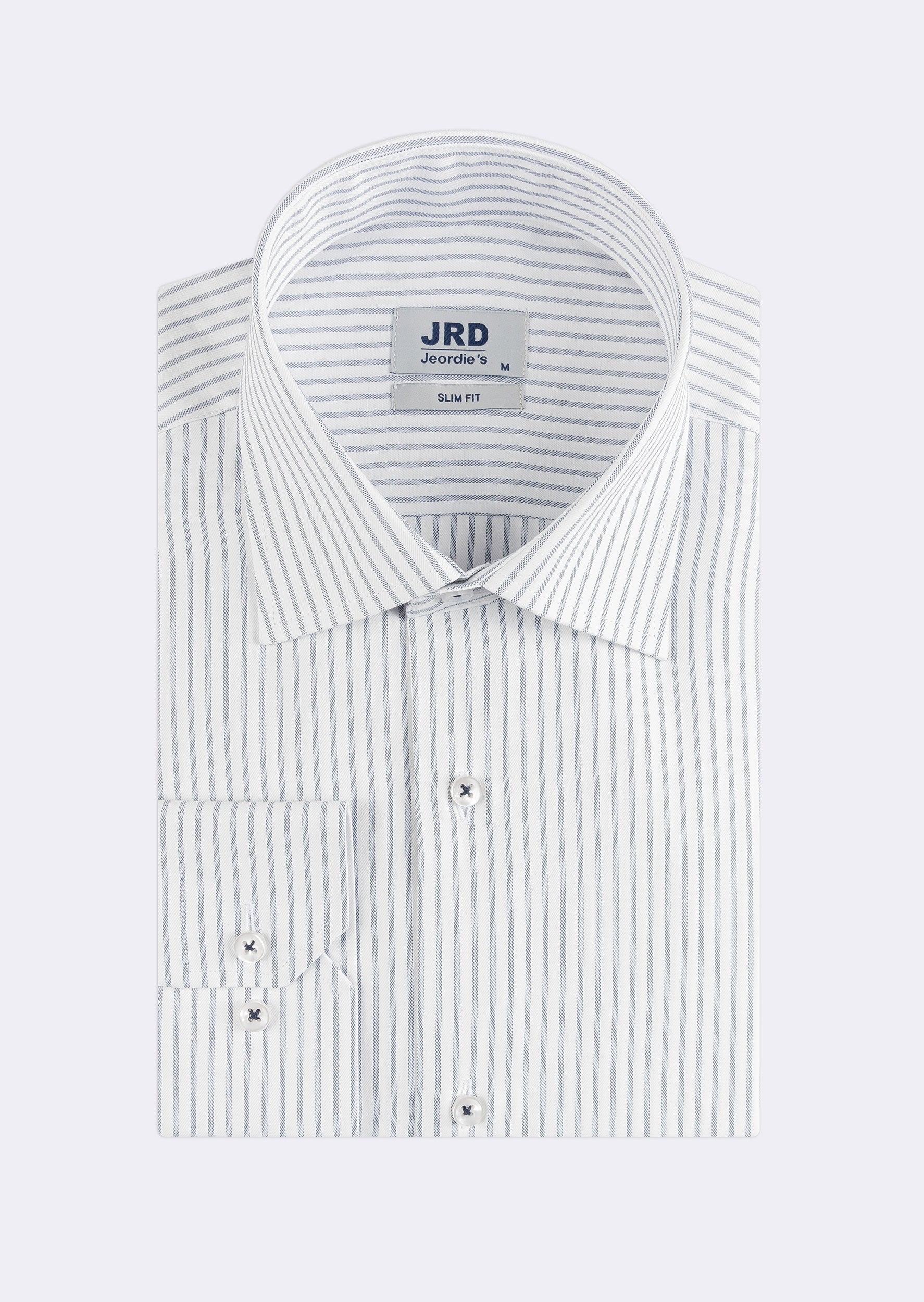 White - Navy Long Sleeve Shirt