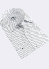 White - Navy Long Sleeve Shirt