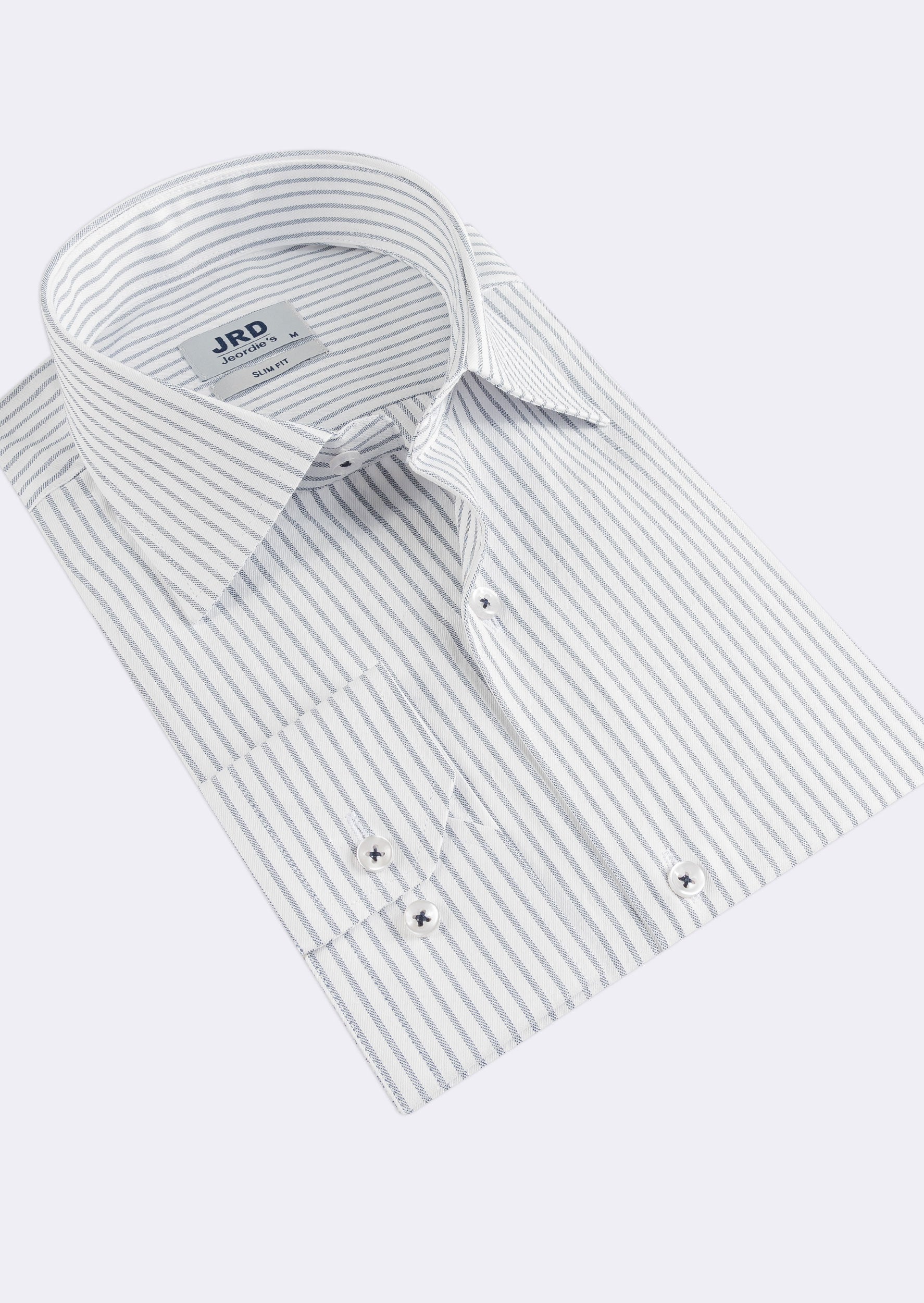 White - Navy Long Sleeve Shirt