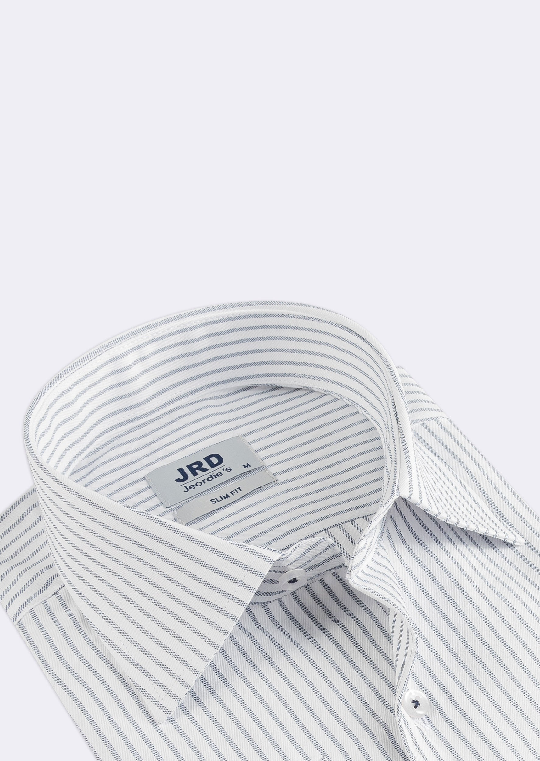 White - Navy Long Sleeve Shirt