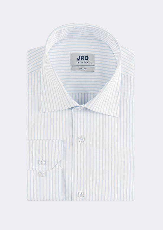 White - Blue Long Sleeve Shirt