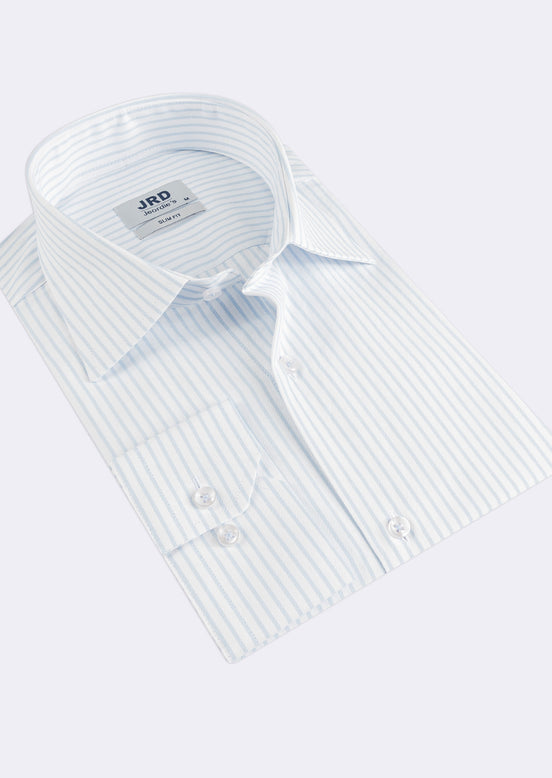 White - Blue Long Sleeve Shirt
