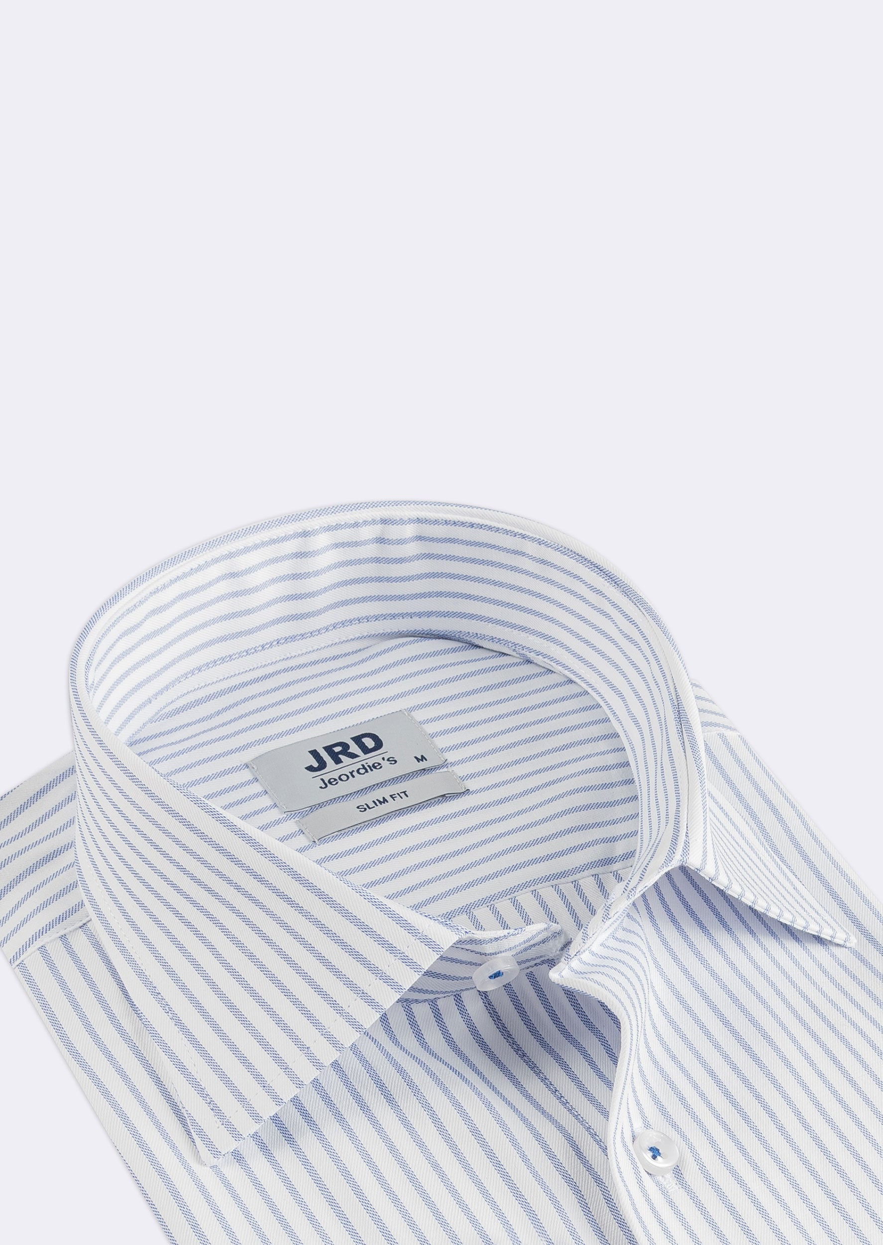 White - Sax Blue Long Sleeve Shirt