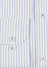 White - Sax Blue Long Sleeve Shirt